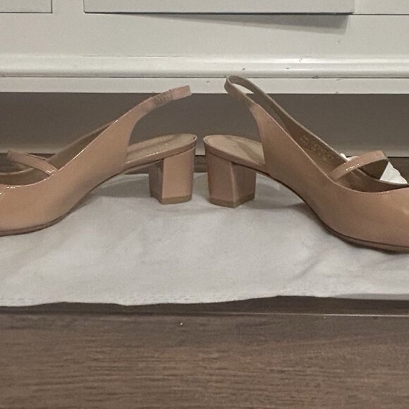 Stuart Weitzman Pointed Toe Mary Jane Slingback Pump - Picture 4 of 7